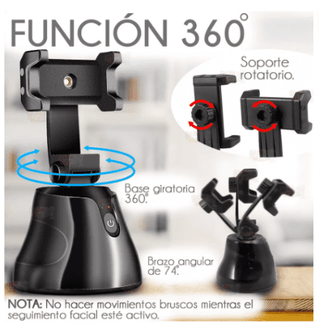 Soporte Inteligente para Celular con giro 360°