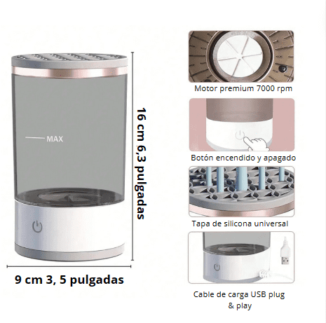 Limpiador automático de brochas