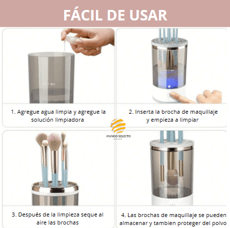 Limpiador automático de brochas